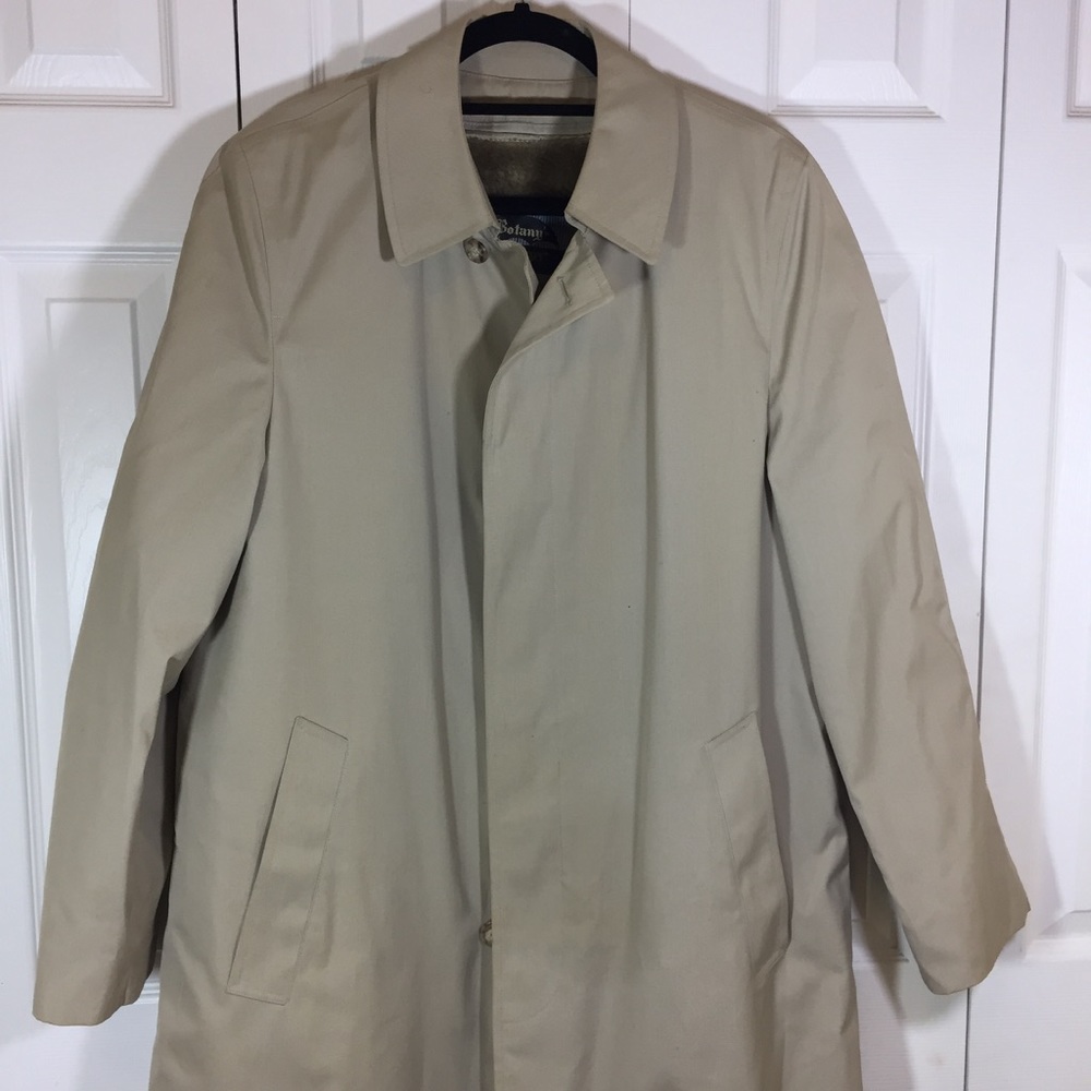 Botany weather topper trench coat 38 reg tan